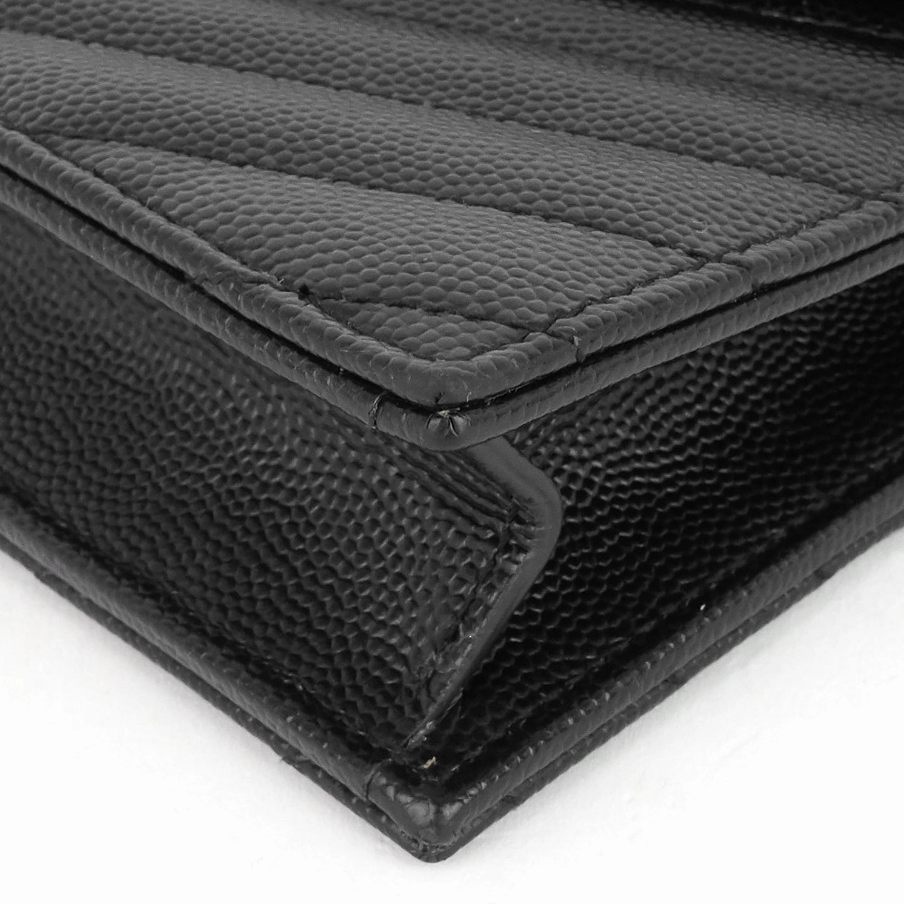 Matelass Saffiano Leather Small Wallet on Chain WOC