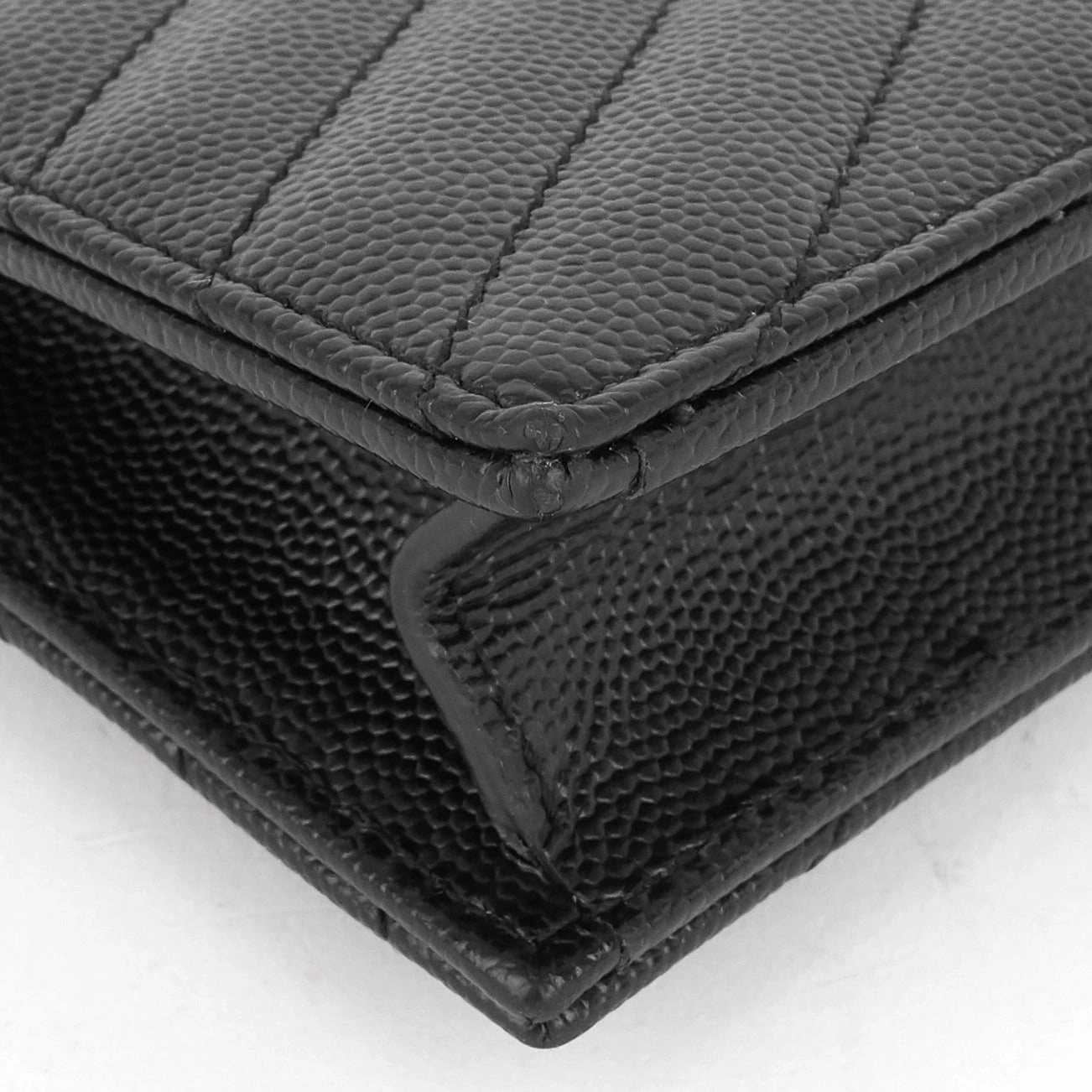 Matelass Saffiano Leather Small Wallet on Chain WOC