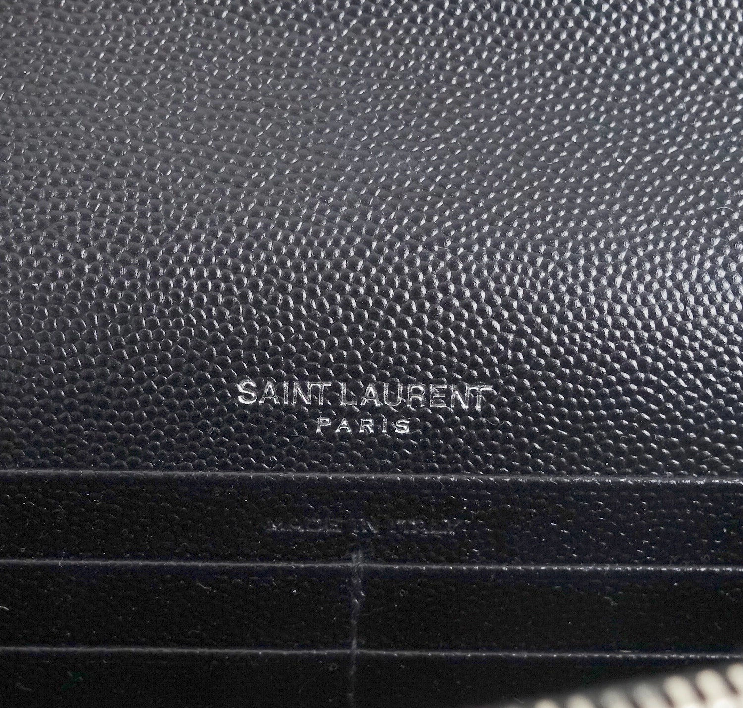 Matelasse Chevron Calf Leather Classic Wallet