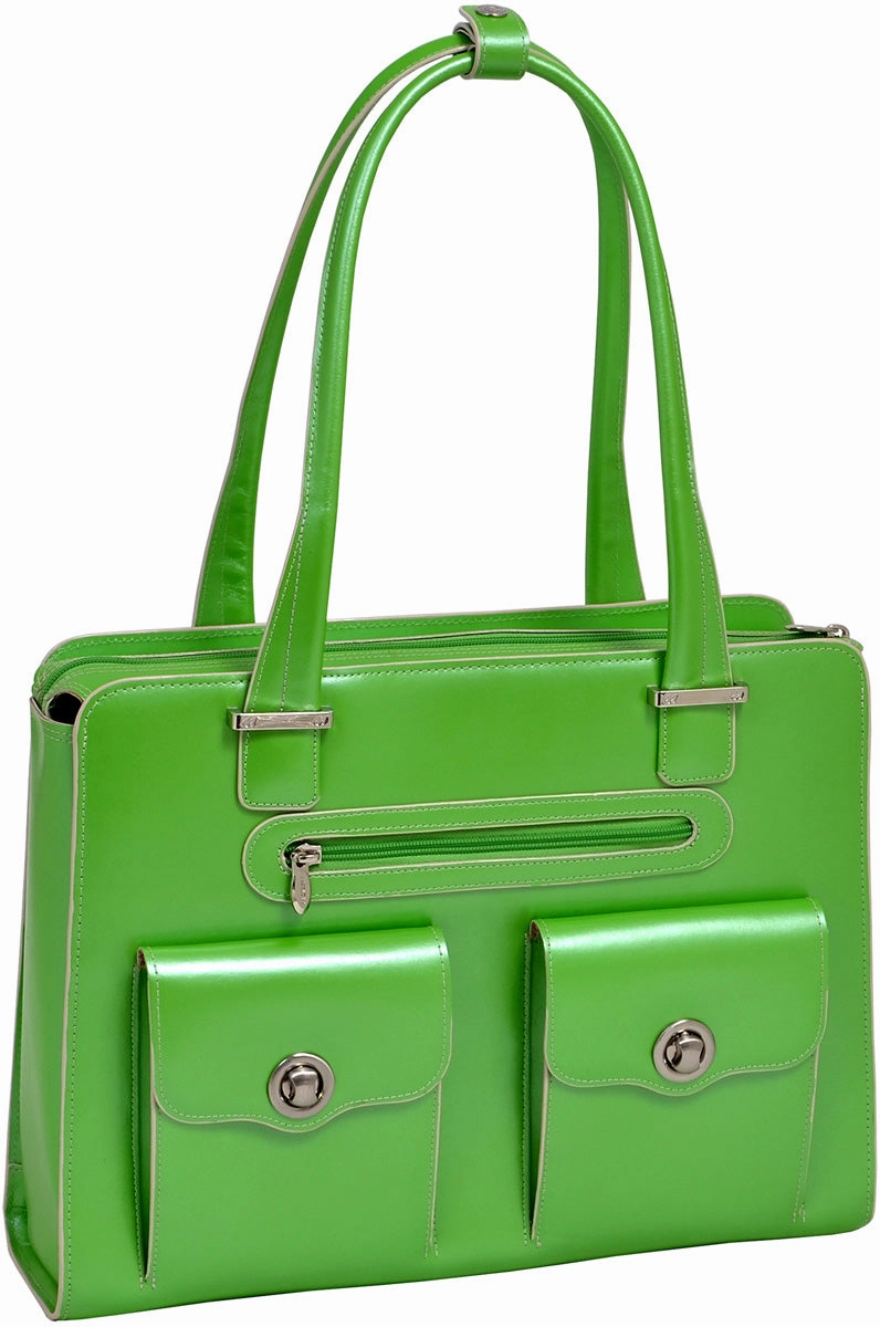 Mcklein W Series Verona Leather Flythrough Ladies Briefcase