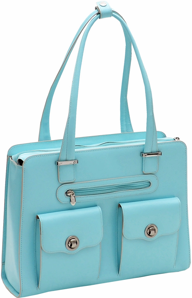 Mcklein W Series Verona Leather Flythrough Ladies Briefcase