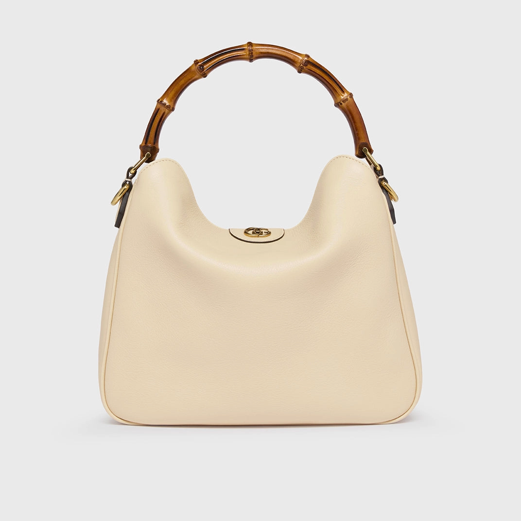 Medium Diana Shoulder Bag in Beige
