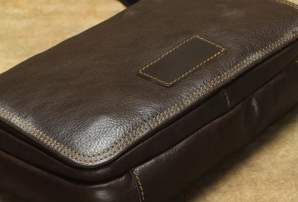 Men Leather Messenger Bag Cool Crossbody Bag Shoulder Bag for men
