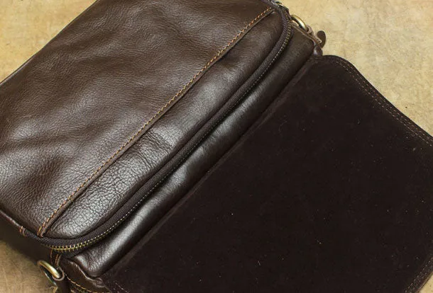 Men Leather Messenger Bag Cool Crossbody Bag Shoulder Bag for men