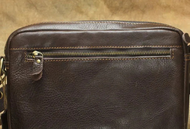 Men Leather Messenger Bag Cool Crossbody Bag Shoulder Bag for men
