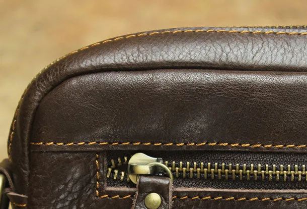 Men Leather Messenger Bag Cool Crossbody Bag Shoulder Bag for men