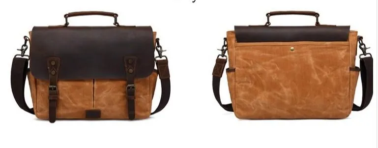Mens Canvas Camera Handbag Camera Side Bag Camera Messenger Bag for Men