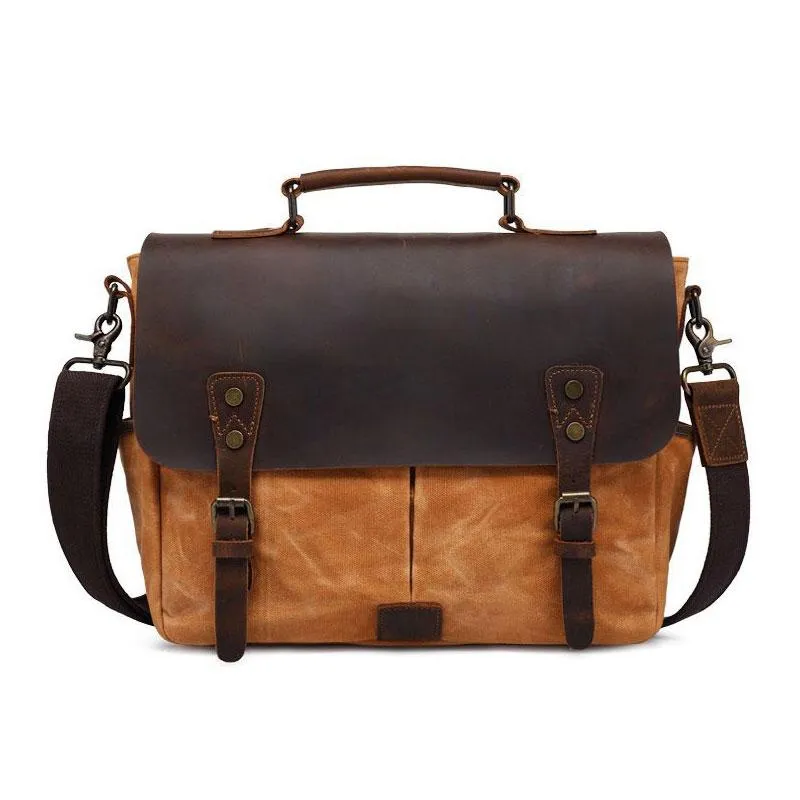 Mens Canvas Camera Handbag Camera Side Bag Camera Messenger Bag for Men