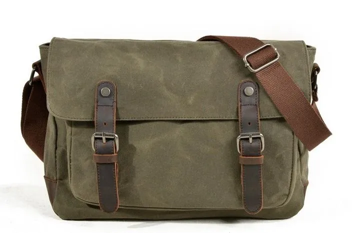 Mens Canvas Camera Messenger Bag Camera Side Bag Camera Shoulder Bag for Men