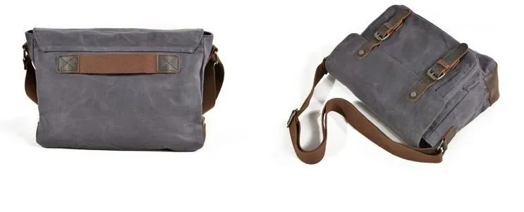 Mens Canvas Camera Messenger Bag Camera Side Bag Camera Shoulder Bag for Men