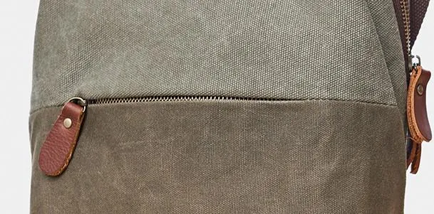 Mens Canvas Gray Cool Messenger Bag Side Bag Canvas Shoulder Bag for Men
