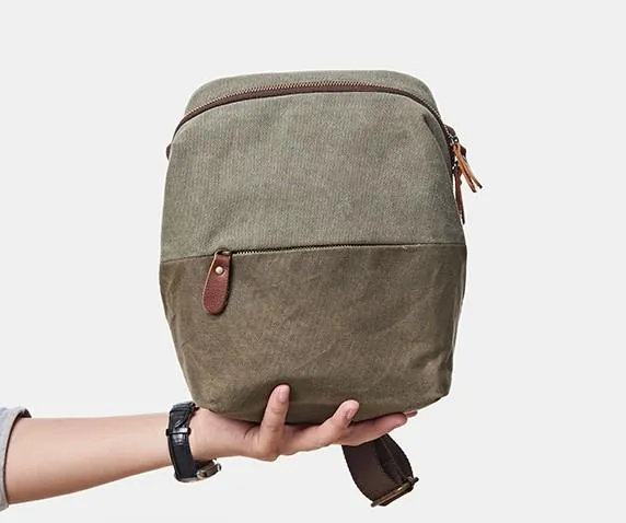 Mens Canvas Gray Cool Messenger Bag Side Bag Canvas Shoulder Bag for Men