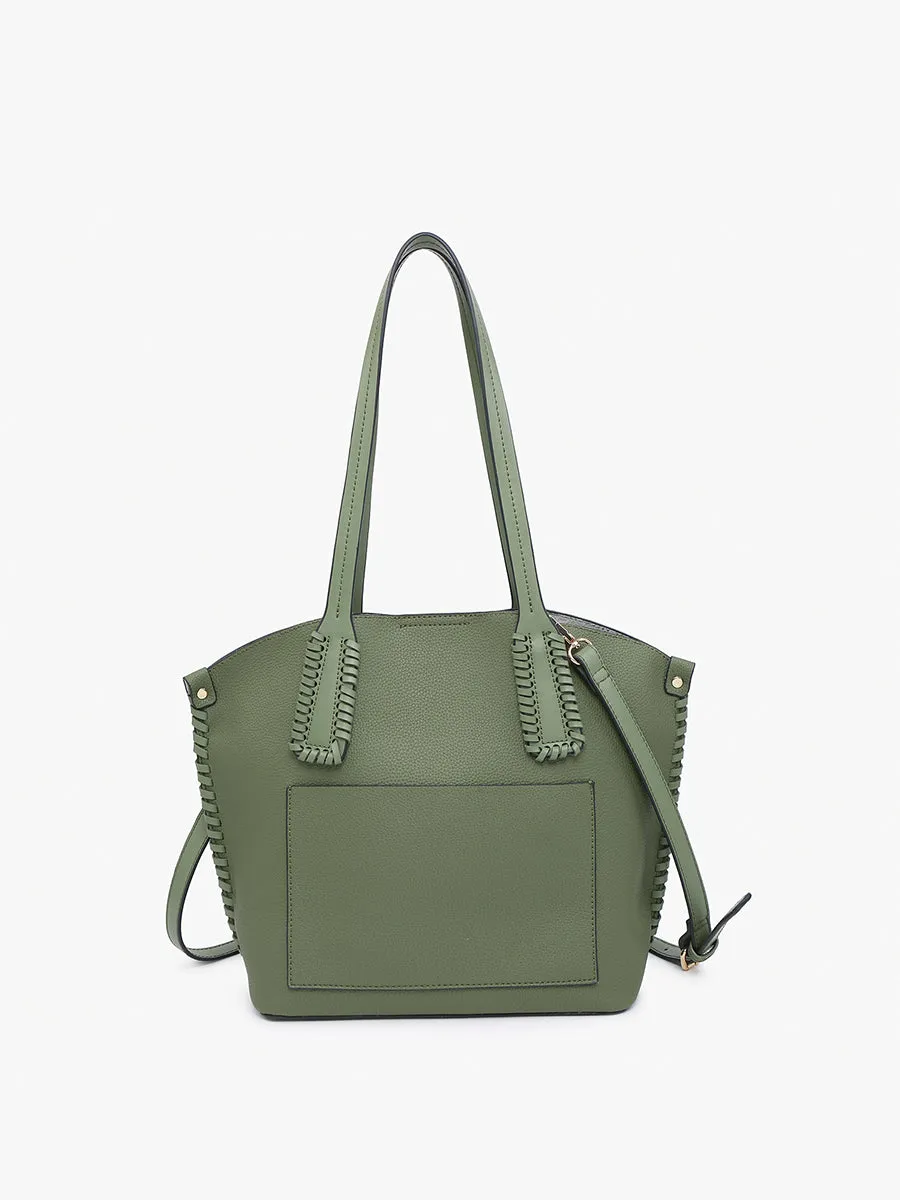 Micah Vegan Whipstitch Tote