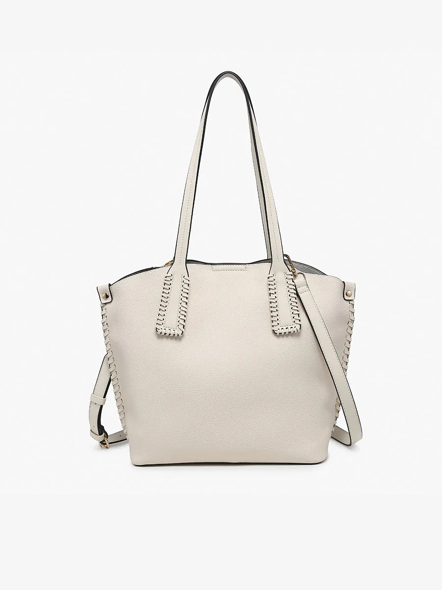 Micah Vegan Whipstitch Tote