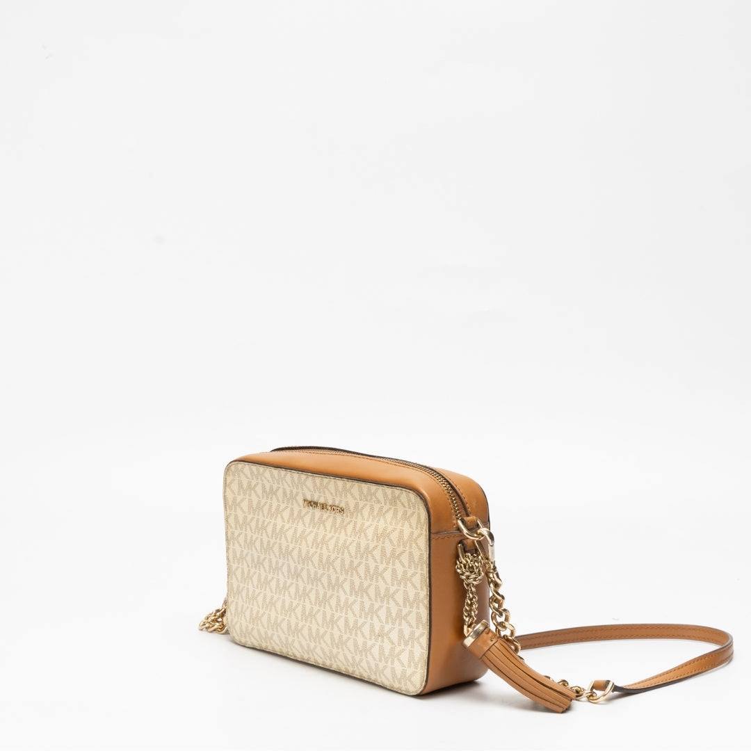 Michael Jet Set Logo Crossbody Bag
