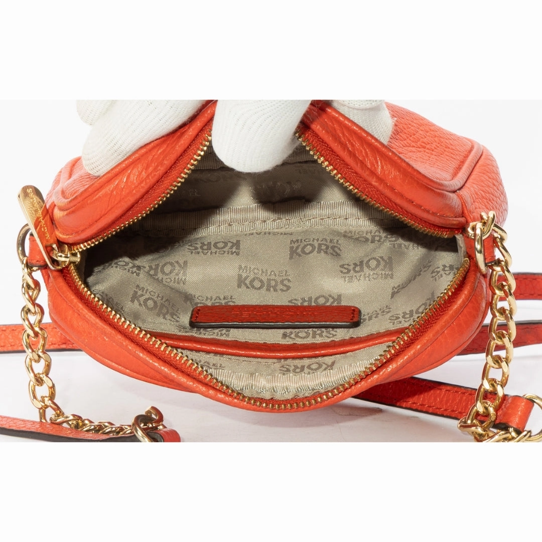Michael Kors Fulton Pebbled Leather Camera Crossbody Bag