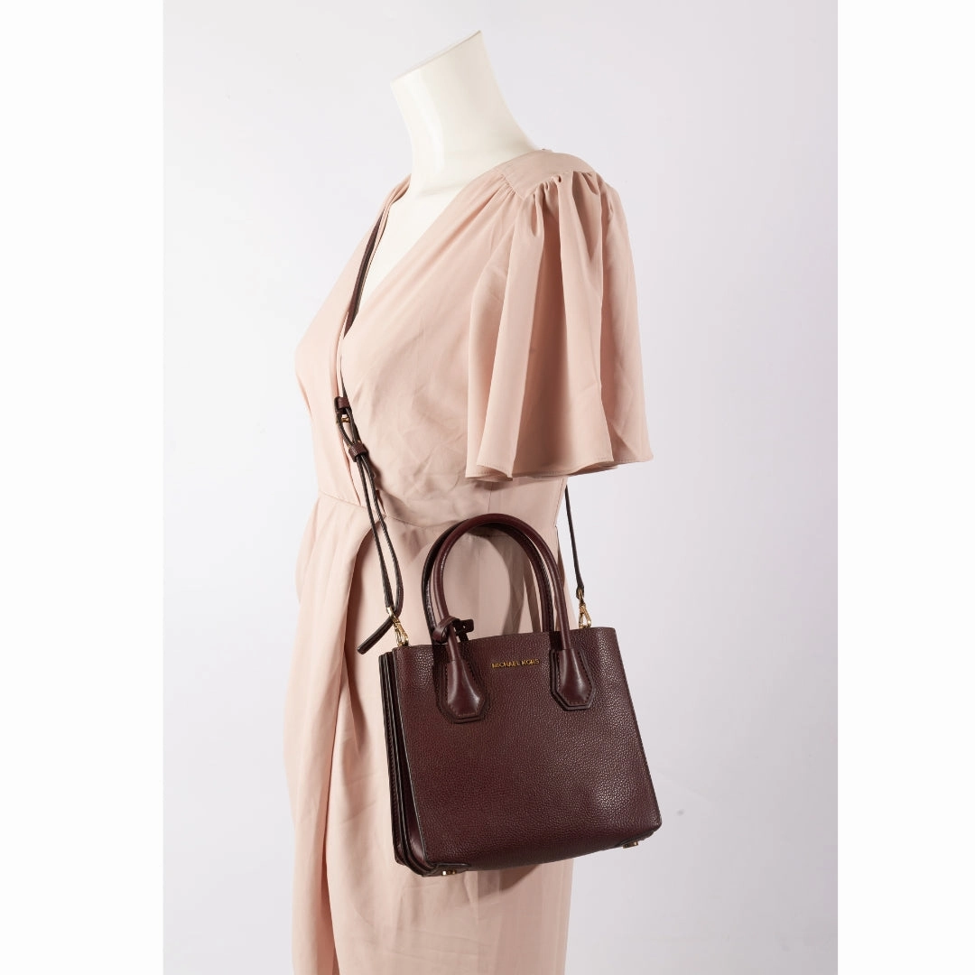Michael Kors Mercer Medium Leather Accordion Crossbody Bag