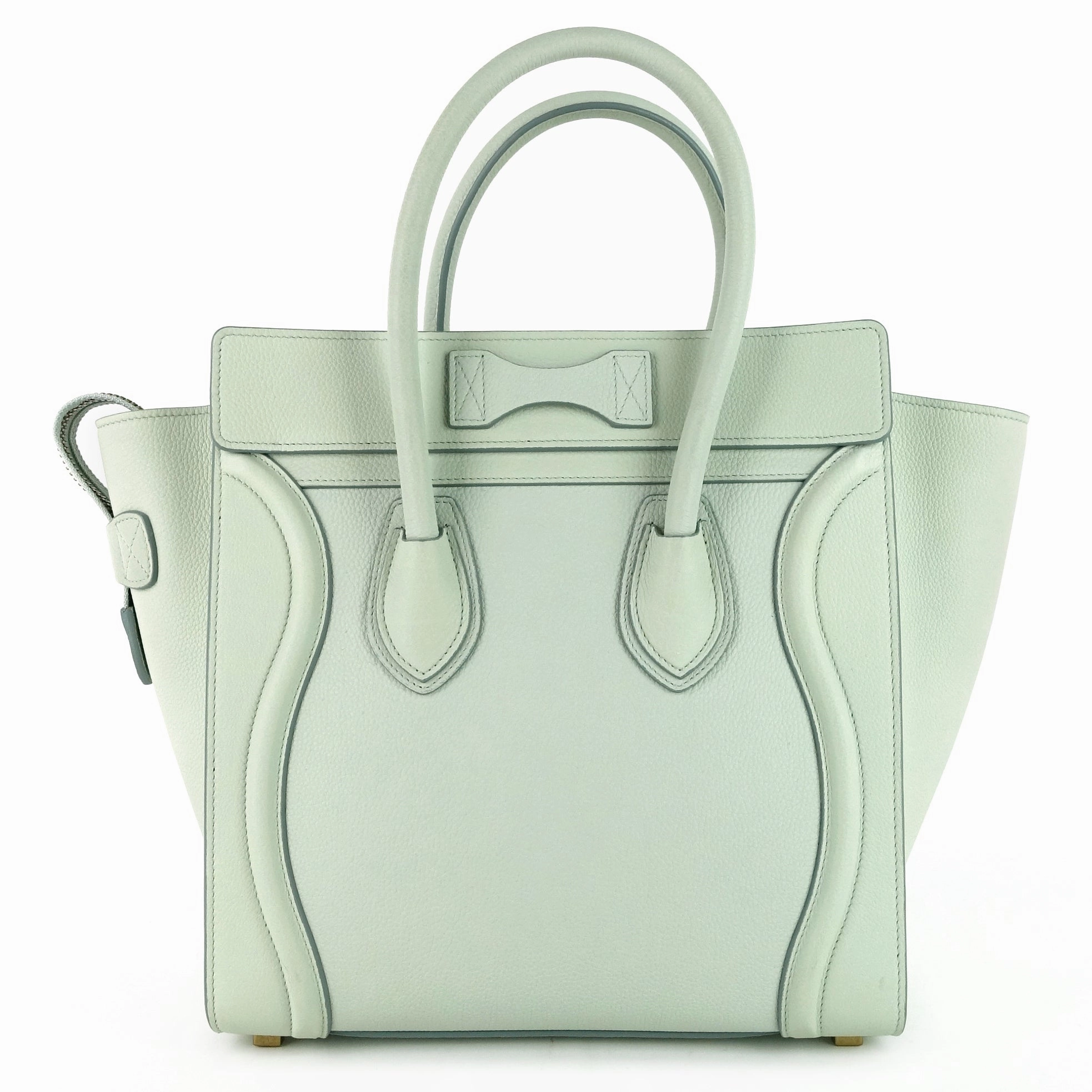Micro Luggage Grainy Calf Leather Bag