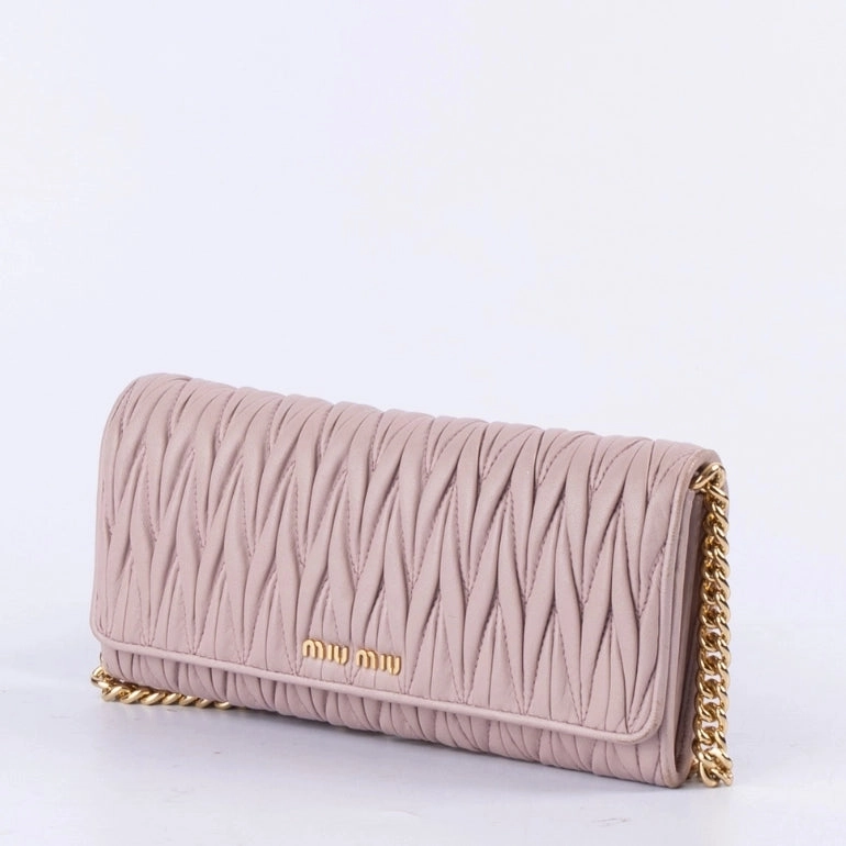Miu Miu Matelasse Flap Chain Clutch