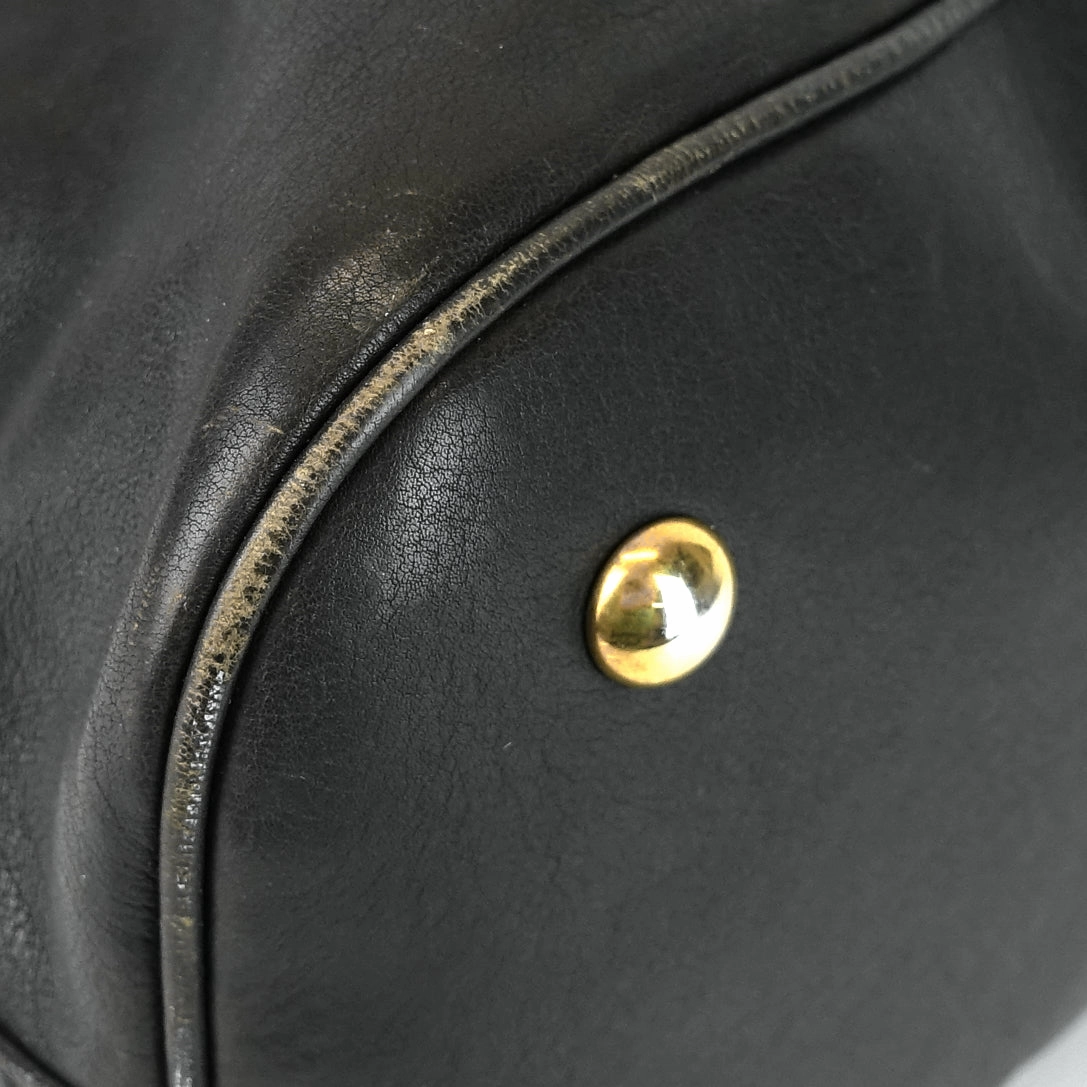 Muse Oversized Gray Leather Bag
