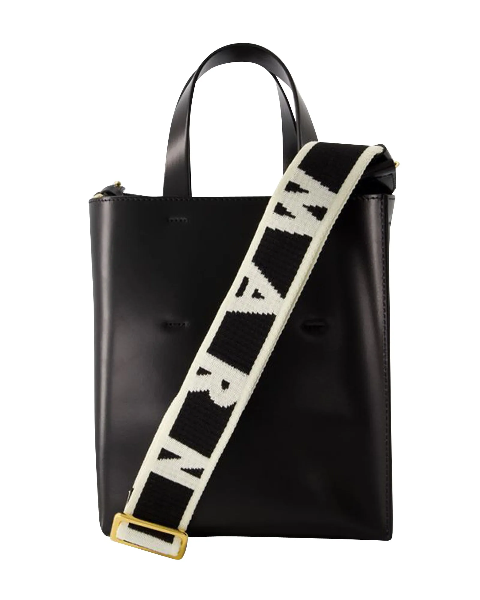 Museo Mini Crossbody - Marni - Leather - Black