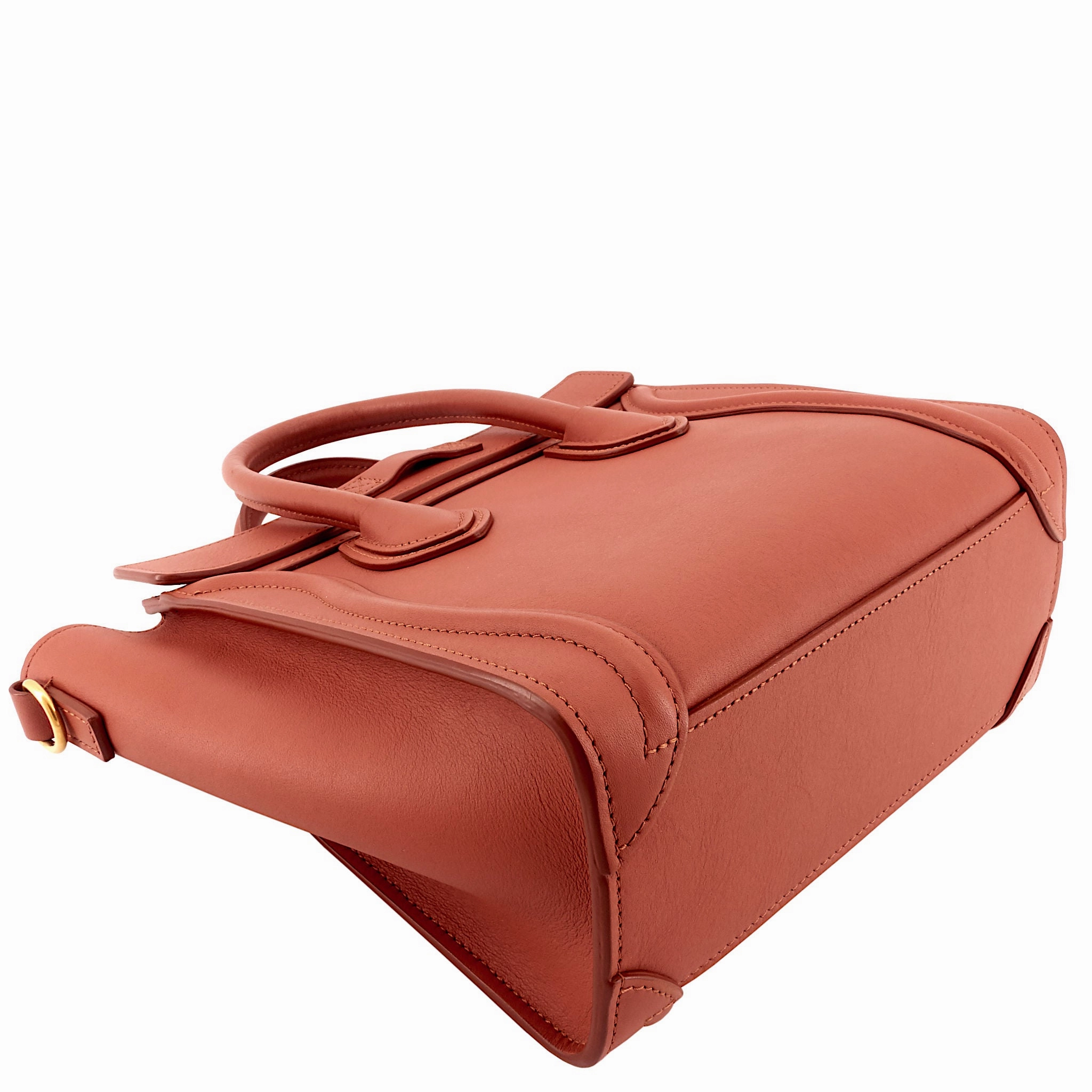 Nano Luggage Calfskin Leather Bag