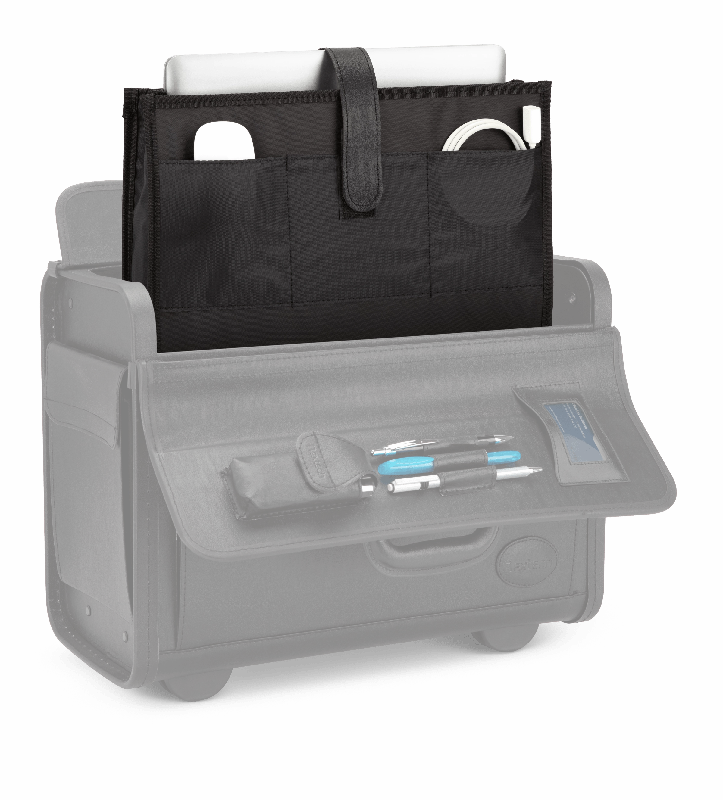 Nextech Faux-Leather Rolling Catalog Case