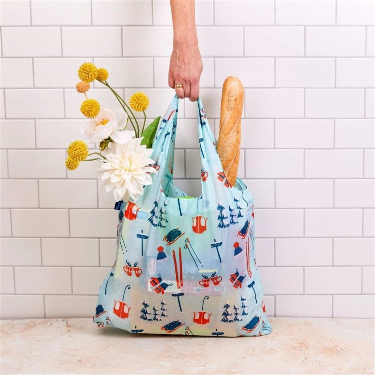 Nordic Sports blu Reusable Shopping Bag-Machine washable
