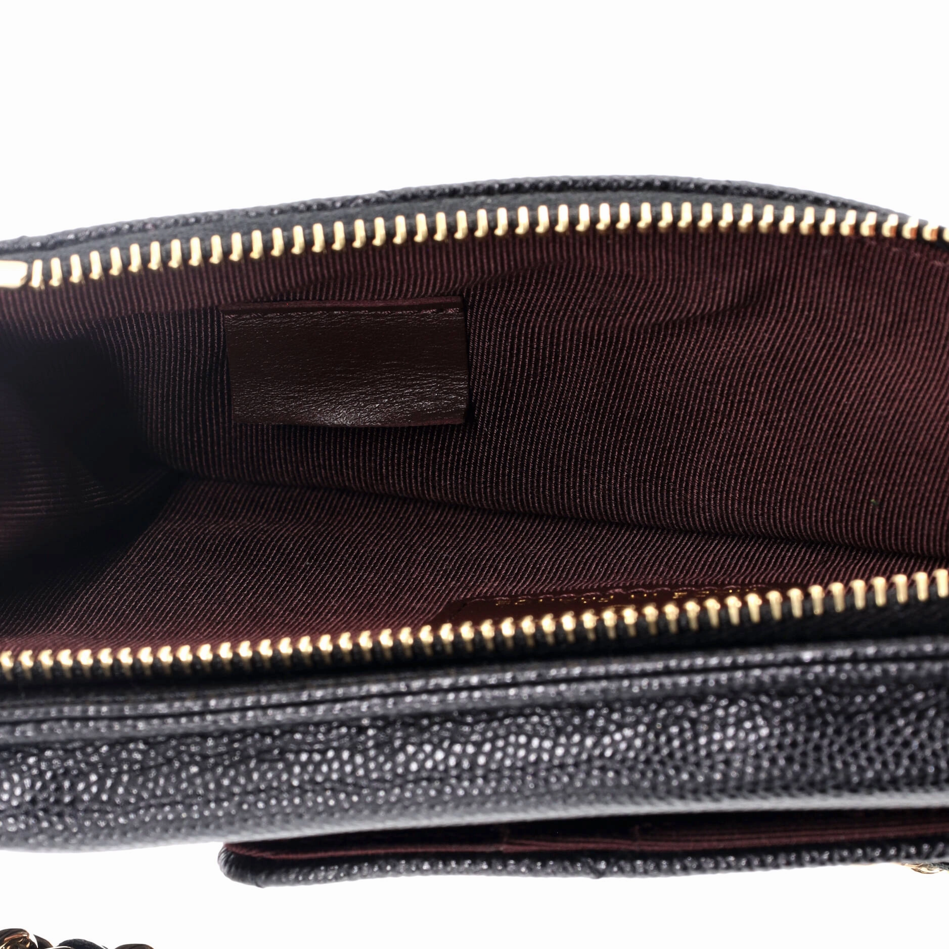 O Phone Holder Crossbody Bag Quilted Caviar