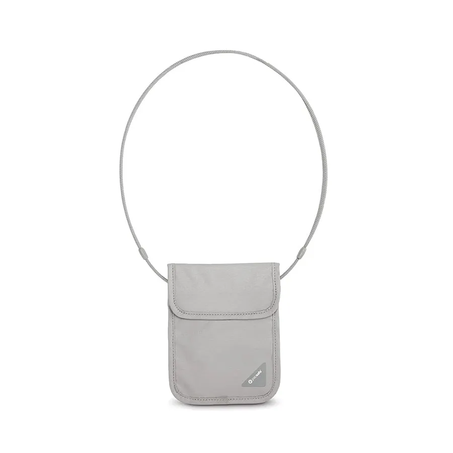 PACSAFE Coversafe X75 RFID Block Neck Pouch-Grey