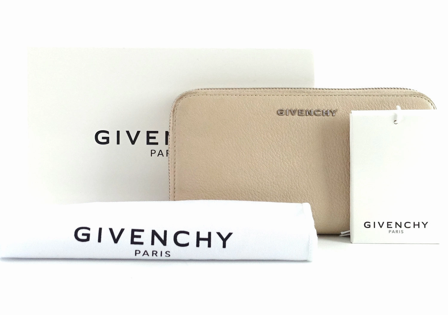 Pandora Zip Around Grained Leather Wallet