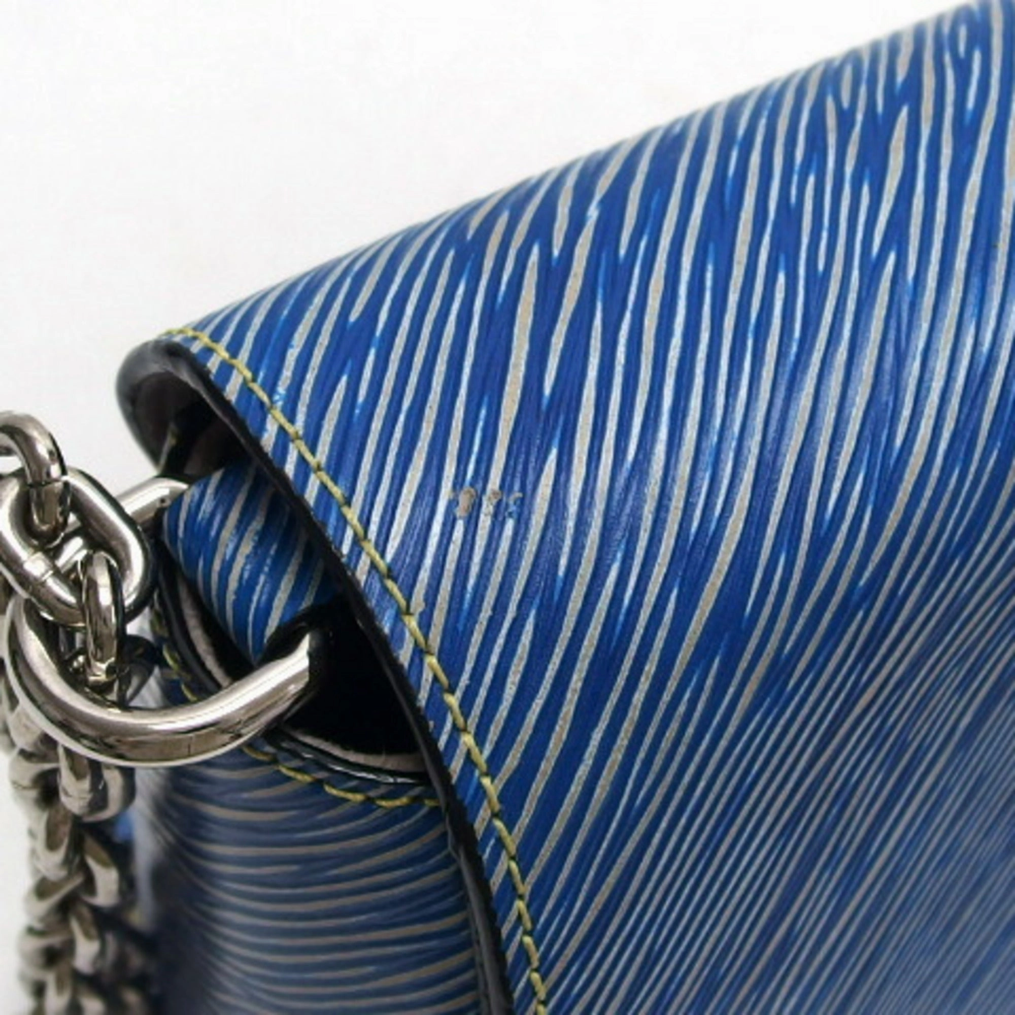 Petite Malle Blue Shoulder Bag