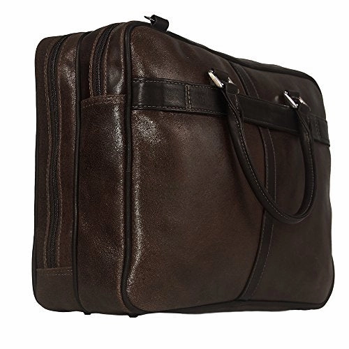 Piel Leather Vintage Laptop Brief, Vintage Brown, One Size