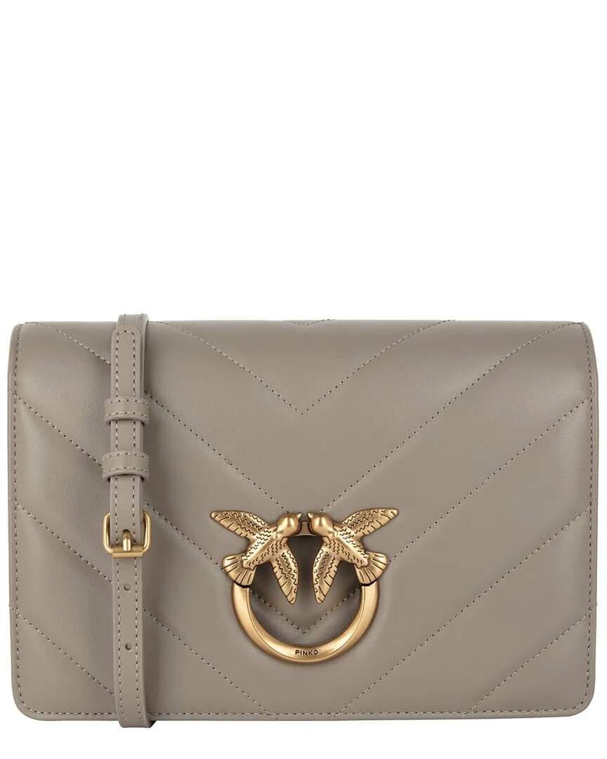 PINKO Love Click Leather Crossbody