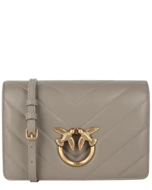 PINKO Love Click Leather Crossbody