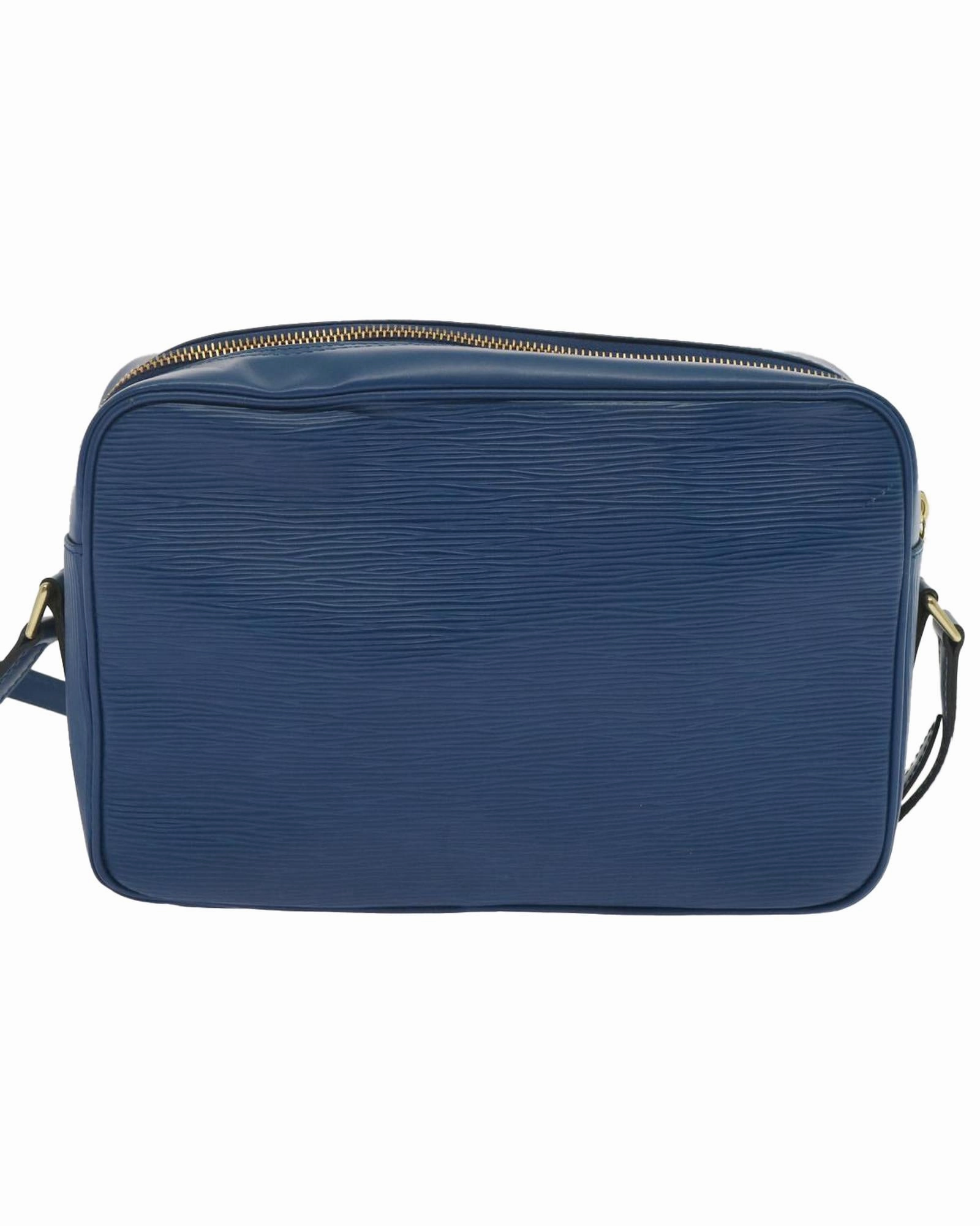 Pochette Epi Leather Shoulder Bag Blue