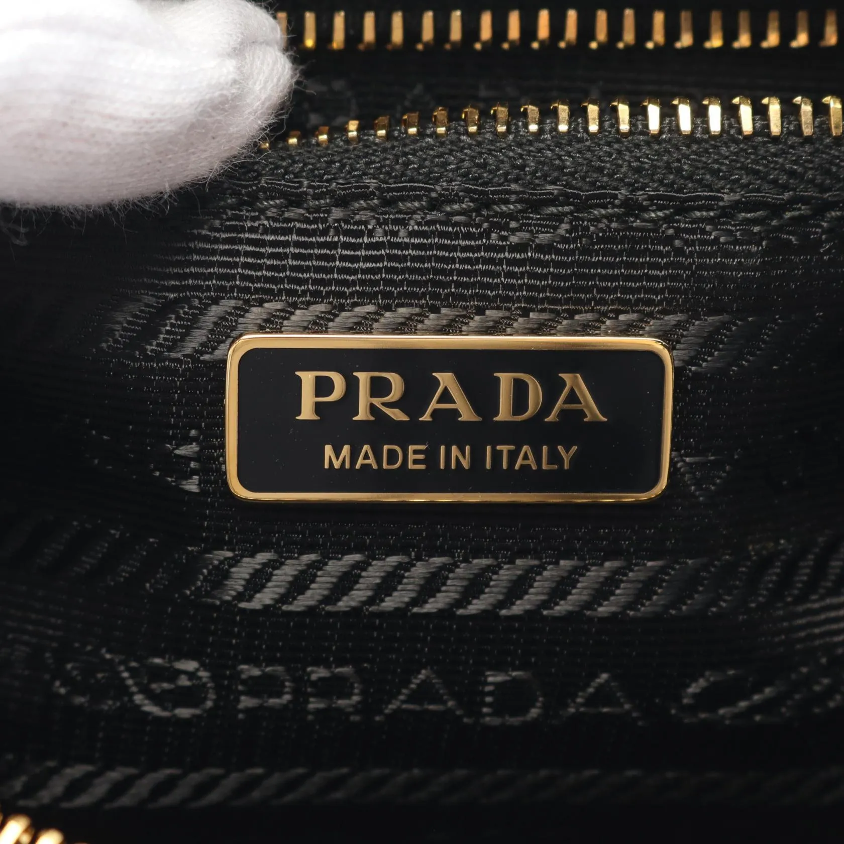 Prada Re-Nylon Pouch Saffiano Leather Crossbody