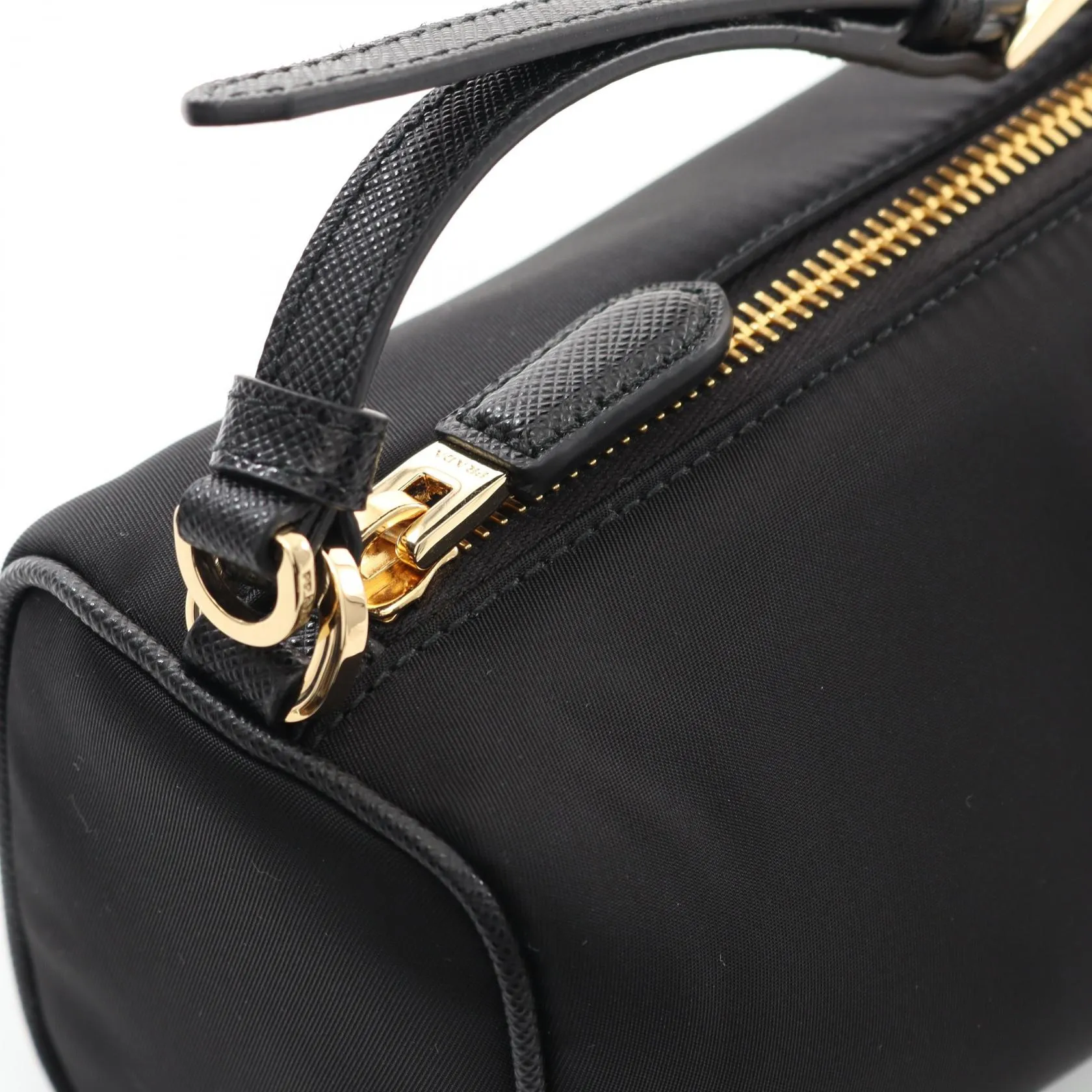 Prada Re-Nylon Pouch Saffiano Leather Crossbody