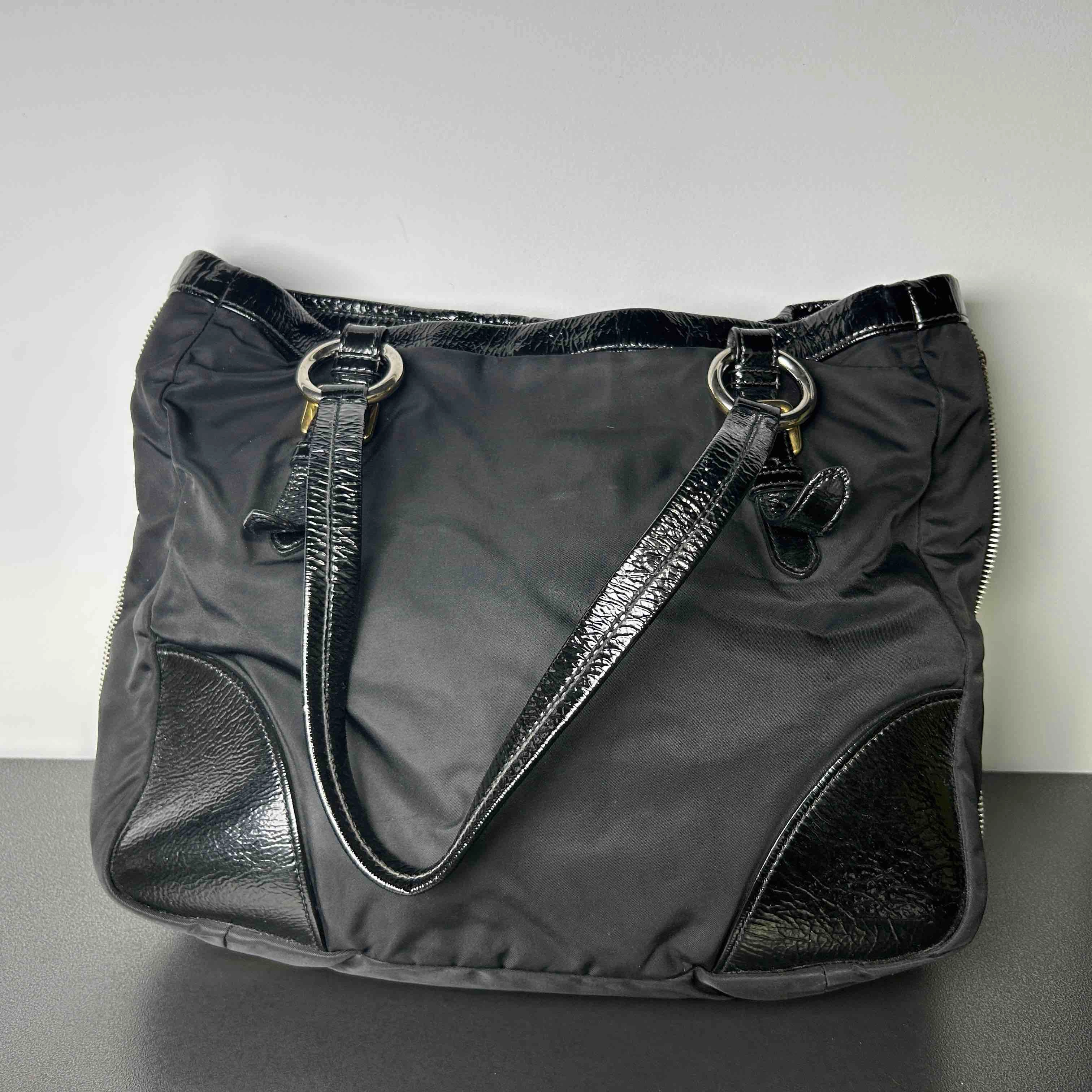 Prada Tessuto Black Shoulder Bag