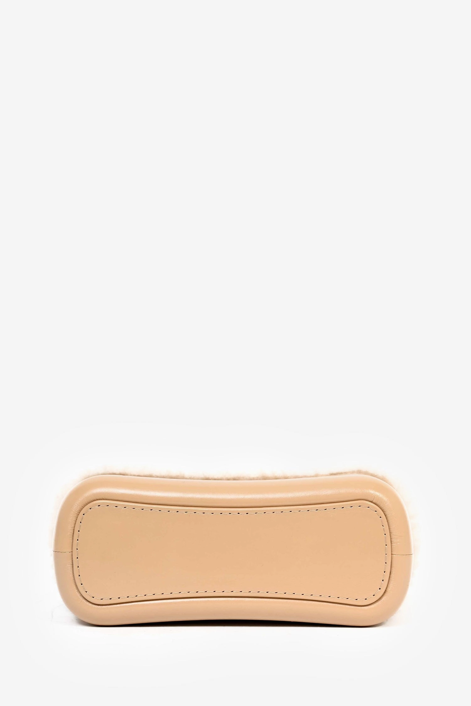 Pre-Loved Chanel 2017-18 Beige Shearling/Leather Small Gabrielle Crossbody