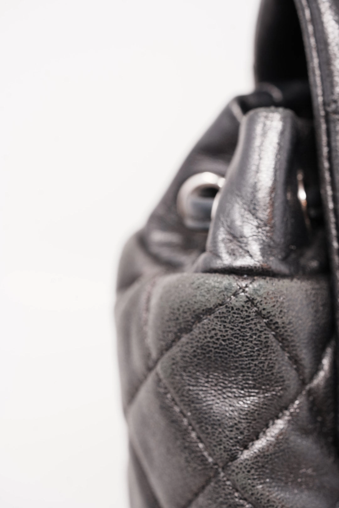 Pre-Owned Chanel 2016 Quilted Lambskin Black Backpack