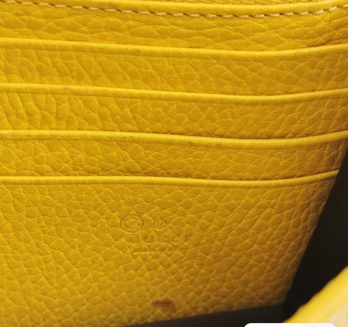 Preloved Gucci Crossbody Bag 19cm yellow 24111378942685