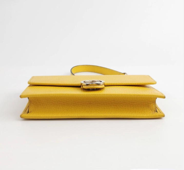 Preloved Gucci Crossbody Bag 19cm yellow 24111378942685