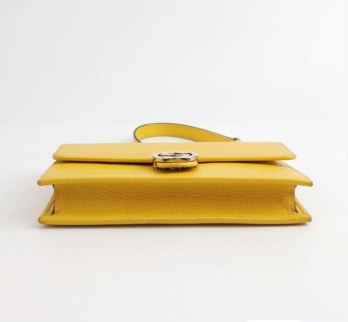 Preloved Gucci Crossbody Bag 19cm yellow 24111378942685