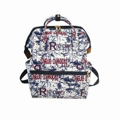 Preppy Waterproof Nylon Women Backpack Fashion Fox Pengui Female Backpack School Bag For Girls Harajuku Student Bookbag Mochilas