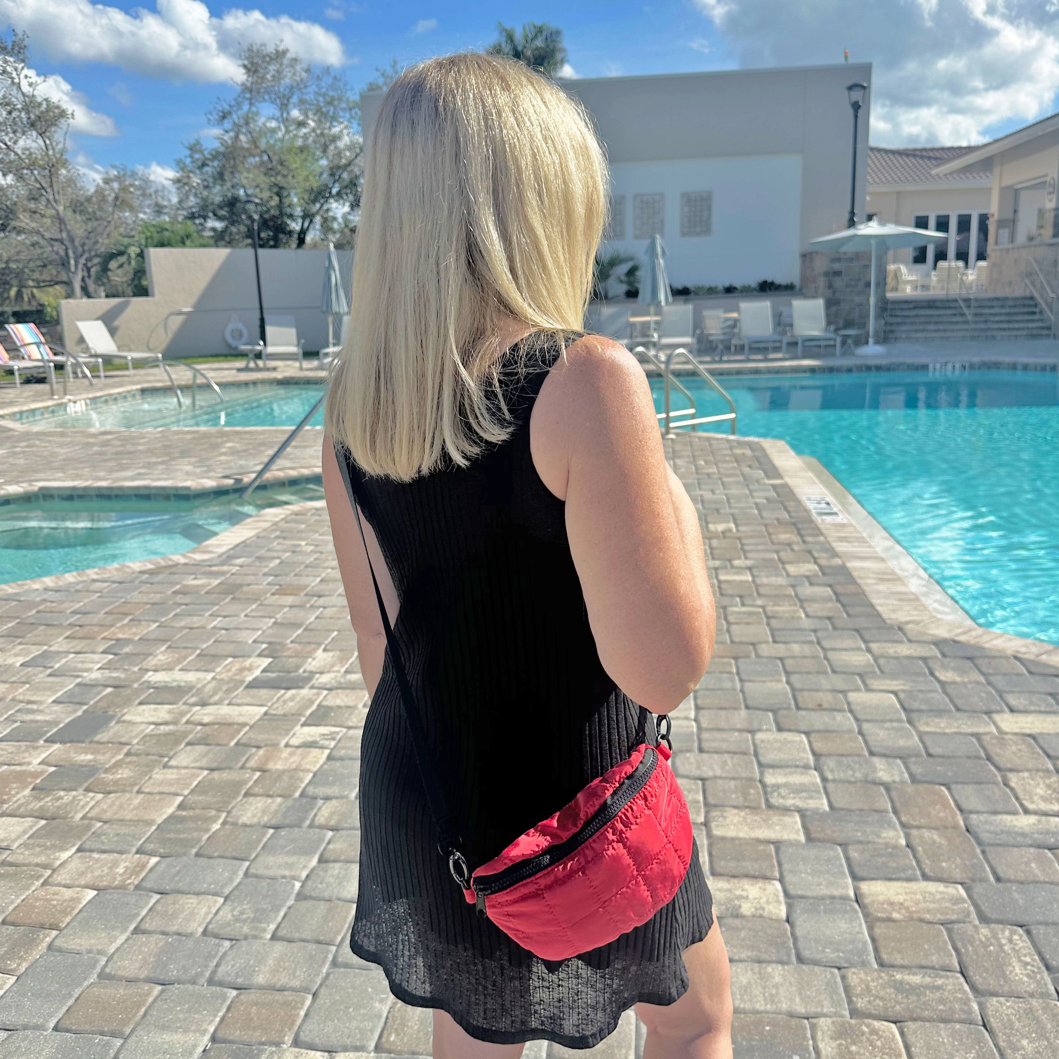 Reversible Nylon Crossbody/Chest Bag