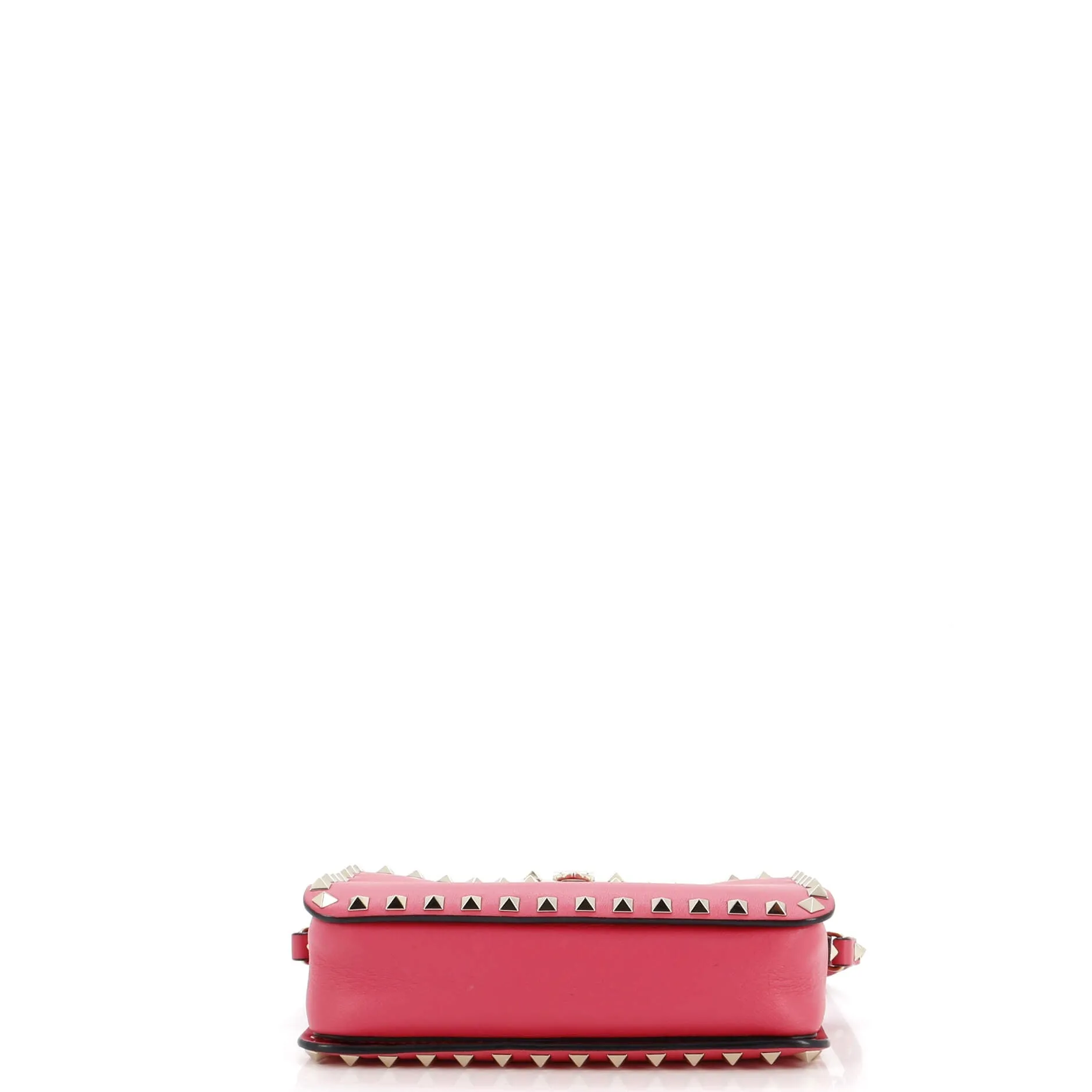 Rockstud Flip Lock Camera Crossbody Bag Leather