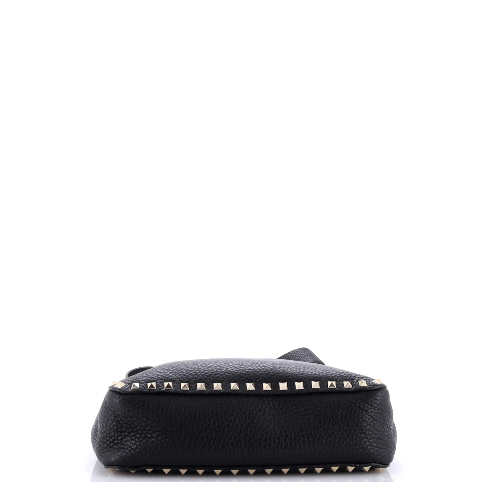 Rockstud Flip Lock Messenger Bag Leather Small