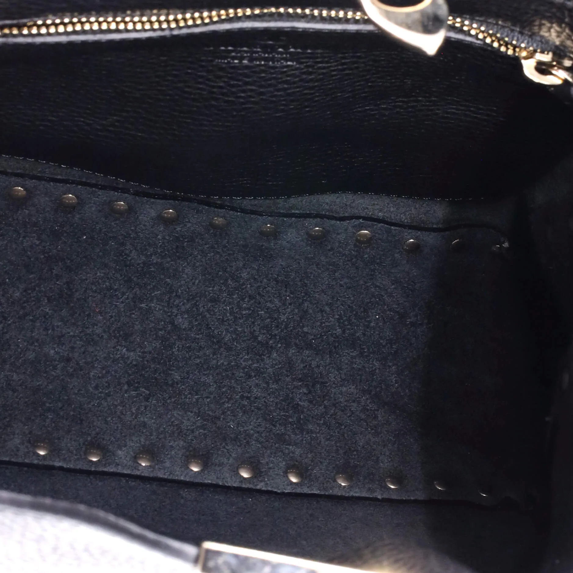 Rockstud Flip Lock Messenger Bag Leather Small
