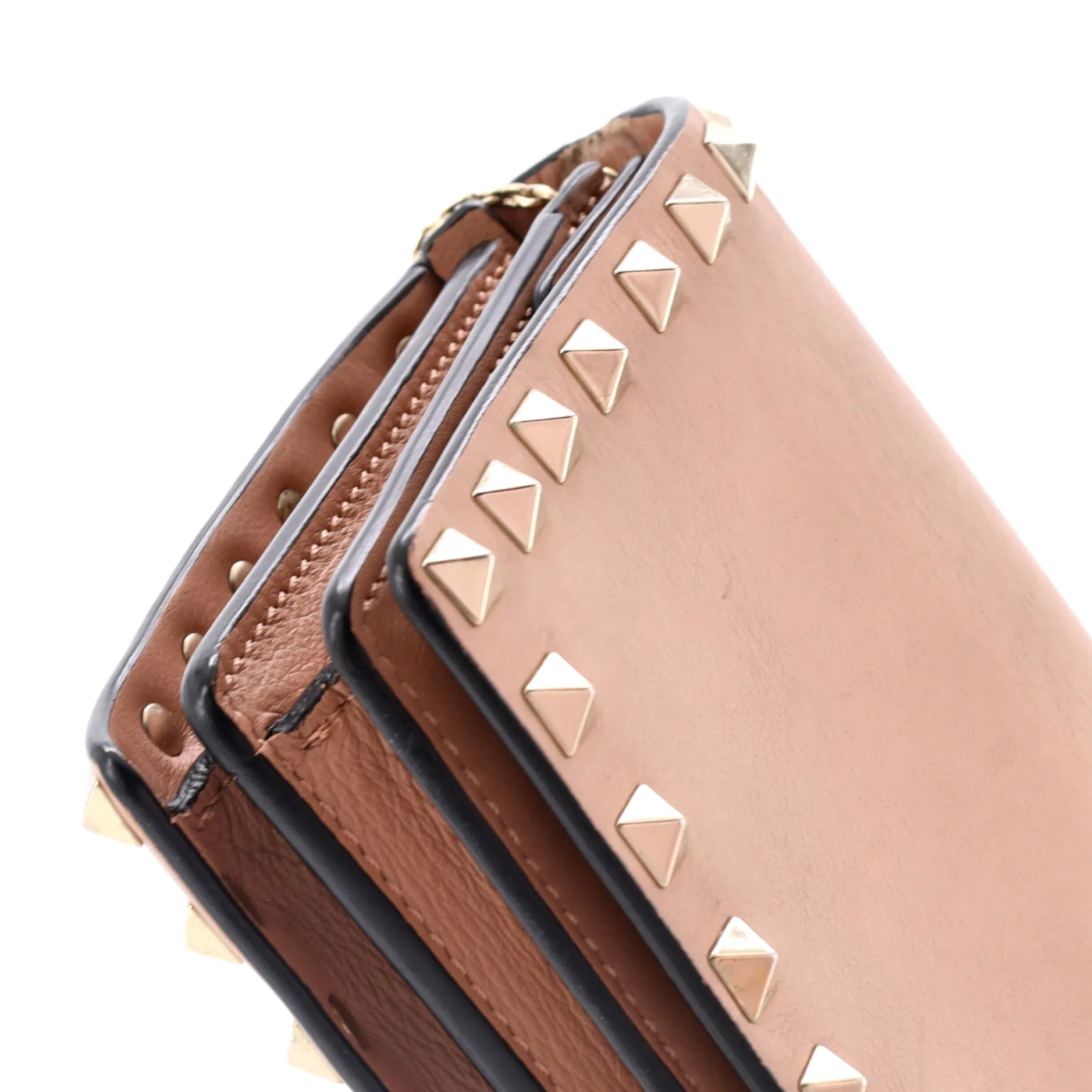 Rockstud Pouch Crossbody Bag Leather Mini